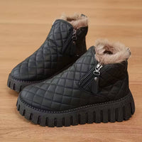 Finja™ – Warme Winterstiefel mit Kunstpelzfutter in Schwarz