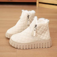 Finja™ – Warme Winterstiefel mit Kunstpelzfutter in Beige