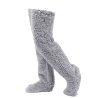 Lena | Flauschige Wintersocken extra weich & warm in Hellgrau