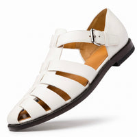 Emil | Premium Herren-Sandalen im Gladiator-Stil in Weiß