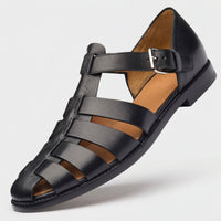 Emil | Premium Herren-Sandalen im Gladiator-Stil in Schwarz