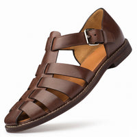 Emil | Premium Herren-Sandalen im Gladiator-Stil in Rotbraun