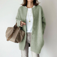 Chloé™ - Eleganter Cashmere Cardigan in Grün