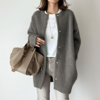 Chloé™ - Eleganter Cashmere Cardigan in Grau