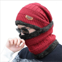 Skullies | Mütze mit Nacken- und Halsschutz für Herbst und Winter in Skullie 2 – Rot