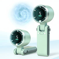 Handventilator Kühlung Tragbarer Mini Ventilator USB in Grün