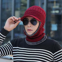 Skullies | Mütze mit Nacken- und Halsschutz für Herbst und Winter in Skullie 1 – Rot