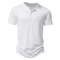 Theo | Herren Kragen-T-Shirt in Weiß