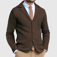 Bren™ | Casual Slim Blazer für Herren mit Taschen in Dunkelbraun