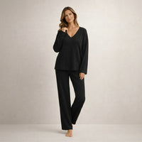 Victoria | Komfortables Strickset in Schwarz