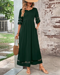 Evie - Elegantes Freizeitkleid in Grün