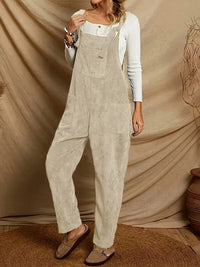 Helena | Casual Overall Jumpsuit Damen elegant in Beige