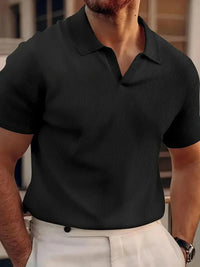 Asher| Polo Premium Stil in Schwarz
