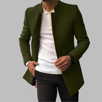 Adrian | Slim Fit Trench Coat in Militärgrün