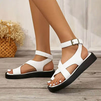 Karin™ – Orthopädische Zehensteg-Sandalen in Weiß