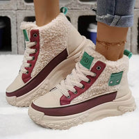 Tilda | Robuste Damen-Winterschuhe mit Fleece in Rot