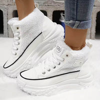 Tilda | Robuste Damen-Winterschuhe mit Fleece in Weiß
