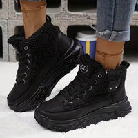 Tilda | Robuste Damen-Winterschuhe mit Fleece in Schwarz