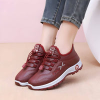 Livia™ – Bequeme orthopädische Sneaker in Rot
