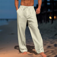 Lockere Hose Herren mit Kordelzug in Khaki