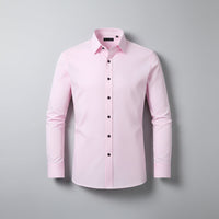 Herren Langarmshirt Baumwolle Jeden Anlass in Hellrosa