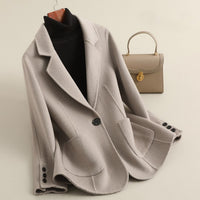 Rennly Wool Blazer Jacket in Grau