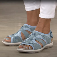 Damen Sandalen Orthopädischen Riemen Sommer in Blau