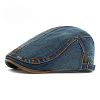 Tobias | Herren-Pullover Heritage chic mit Denim-Details in Dunkelblau