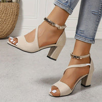 Marella™ – Orthopädische Sandalen mit Absatz für Komfort in Beige