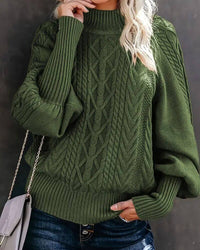 Clara | Eleganter Strickpullover Damen komfortabel in Grün