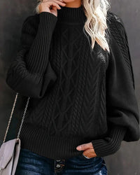 Clara | Eleganter Strickpullover Damen komfortabel in Schwarz