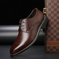 Chris | Schnürung Classic-Fit Schnürschuhe in Braun