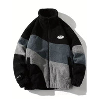 Felix | Winterjacke mit Fleece-Innenfutter & Reißverschluss in Schwarz