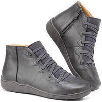 Nina | Trendige Orthopädische Stiefeletten in Grau