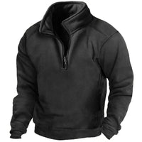Fred™ - Eleganter Fleecepullover in Schwarz