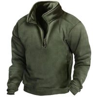 Fred™ - Eleganter Fleecepullover in Grün
