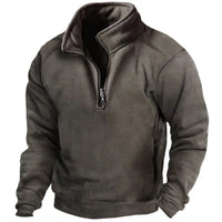 Fred™ - Eleganter Fleecepullover in Dunkelgrau