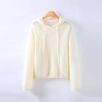 Athena Cashmere Hoodie in Weiß