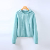 Athena Cashmere Hoodie in Hellgrün