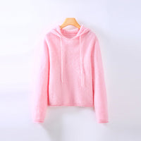 Athena Cashmere Hoodie in Pink