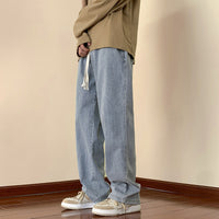 Herren Bequeme Denim-Hose mit elastischem Bund Nord Taschen in Hellblau