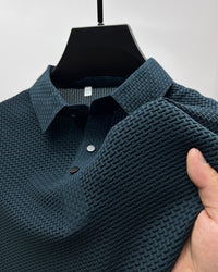 Herren Polo Moderne Stil Atmungsaktiv für den Sommer – Elegantes und Entspanntes Aussehen in Marineblau