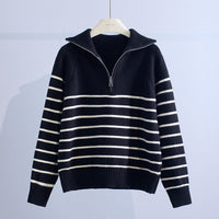 Capri Zip Sweater in Schwarz