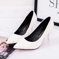 Damen elegante Stiletto-Pumps mit spitzem Zehenbereich und hochwertiger Veloursoberfläche Nord Taschen in Weiß