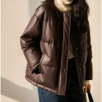 Damen Steppjacke mit hohem Kragen Nord Taschen in Schwarz