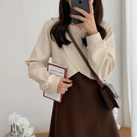 FELICITAS - Bequemes, weiches zweiteiliges Set in Beige