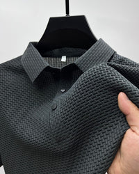 Herren Polo Moderne Stil Atmungsaktiv für den Sommer – Elegantes und Entspanntes Aussehen in Grau