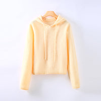 Athena Cashmere Hoodie in Gelb
