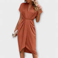 Dana™ - Midi-Kleid mit Schleife in Choral