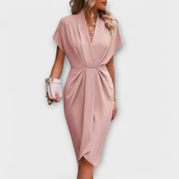 Dana™ - Midi-Kleid mit Schleife in Rosa